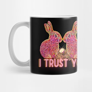 cute rabbit in love Mug